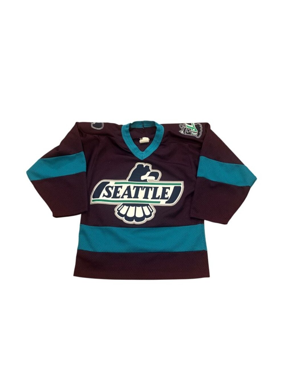 Vintage Rare 90s Seattle Thunderbirds Monosport Alternate Color Hockey Jersey XS
